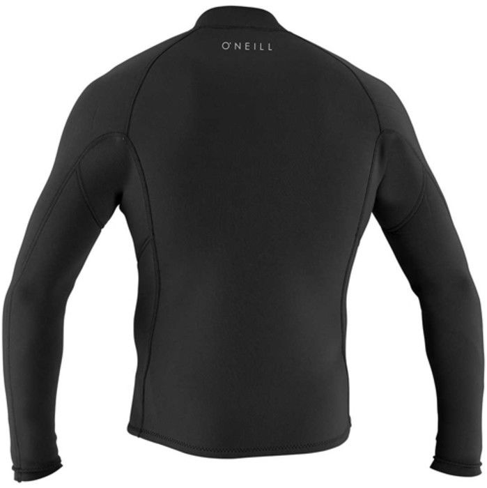 2024 O'Neill Mens Reactor II 1.5mm Neoprene Front Zip Jacket 5046 - Black